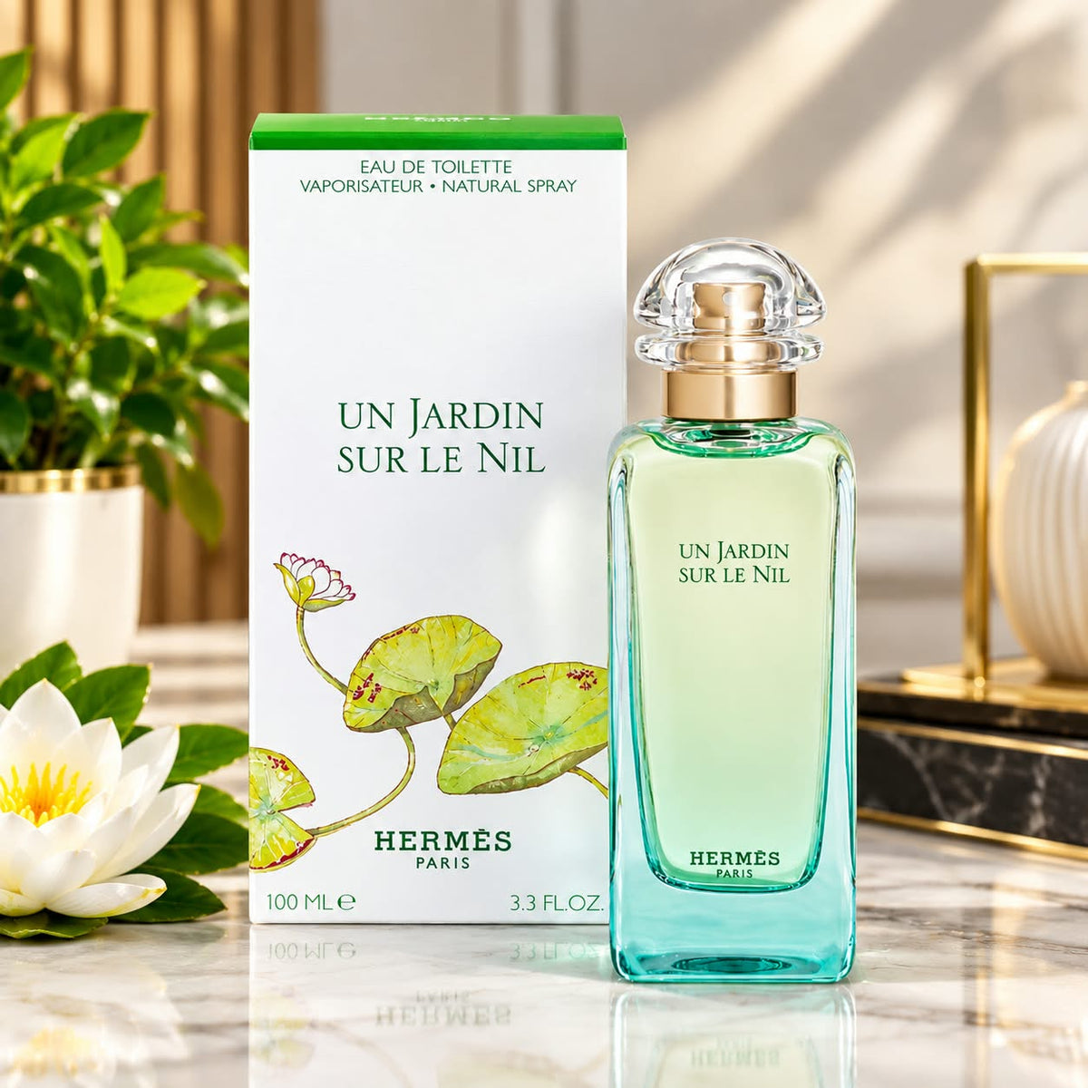 Hermès Un Jardin sur le Nil Eau de Toilette Spray for Men & Women – 100 ml (3.3 oz