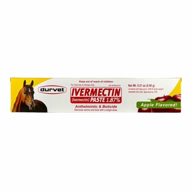 Durvet Invermectin Paste Dewormer, Apple Flavor - 6.08g