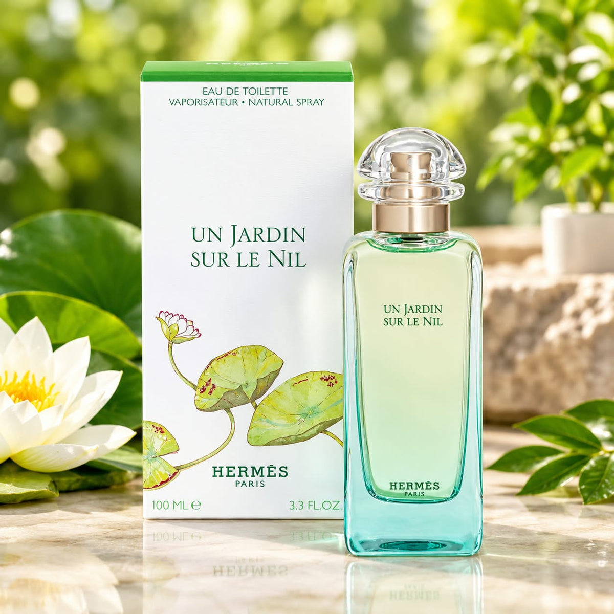 Hermès Un Jardin sur le Nil Eau de Toilette Spray for Men & Women – 100 ml (3.3 oz